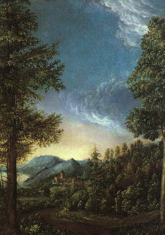 Albrecht Altdorfer View of the Danube Valley near Regensburg